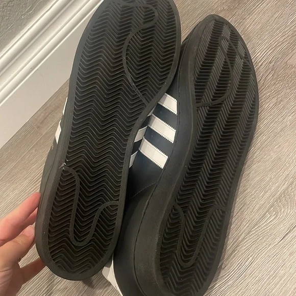 🆕 Adidas Superstar ADV Shoes - Core Black/White/White Sz 20 - Picture 8 of 12